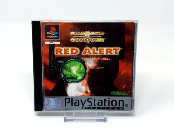 Portada de Command & Conquer: Red Alert (ESP) (Platinum) para PlayStation 1, edición PAL España, de segunda mano