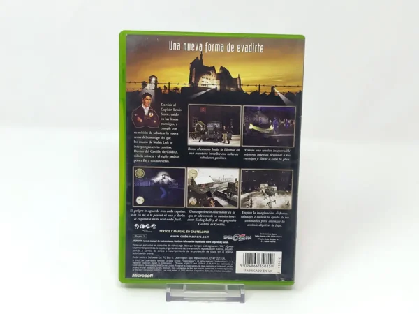 Parte trasera de Prisoner of War (ESP) para XBOX, edición PAL España