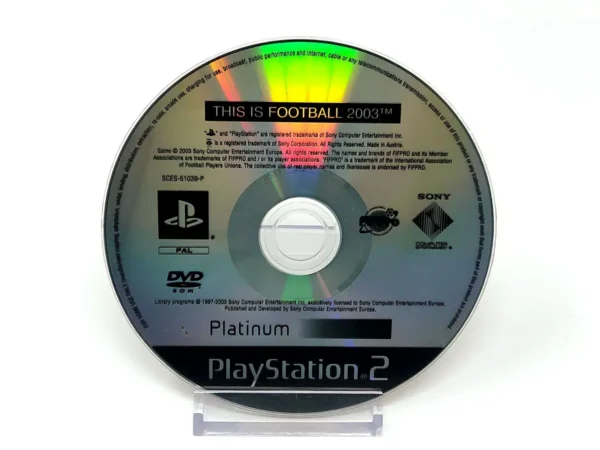This Is Football 2003 (ESP) (Platinum) (Disco) para PlayStation 2, edición PAL España, de segunda mano