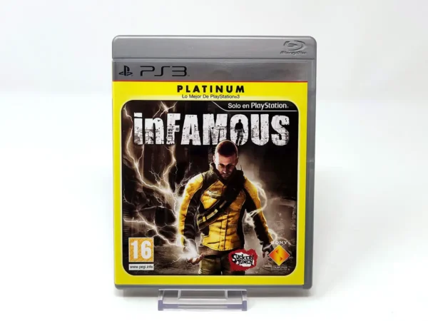 Portada de inFamous (ESP) (Platinum) para PlayStation 3, edición PAL España, de segunda mano