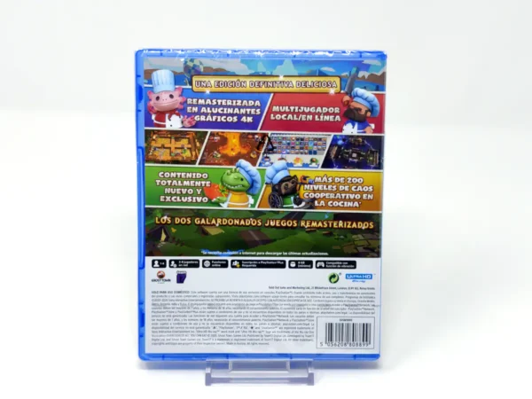 Parte trasera de Overcooked! All You Can Eat (ESP) (Precintado) para PlayStation 5, edición PAL España