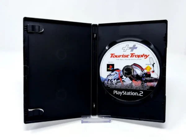 Interior del juego Tourist Trophy: The Real Riding Simulator (ESP) (Rebajado) para PlayStation 2 con disco y manual