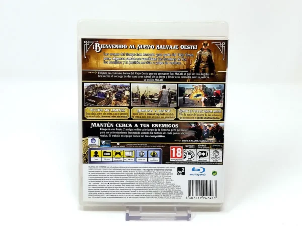Parte trasera de Call of Juarez: The Cartel (ESP) para PlayStation 3, edición PAL España