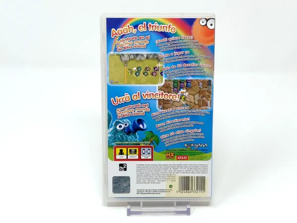 Parte trasera de Bliss Island (ESP) para PSP, edición PAL España