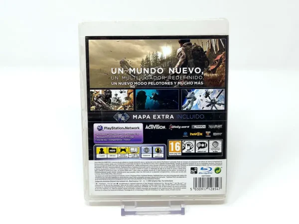 Parte trasera de Call of Duty: Ghosts (Edición Limitada) (ESP) para PlayStation 3, edición PAL España