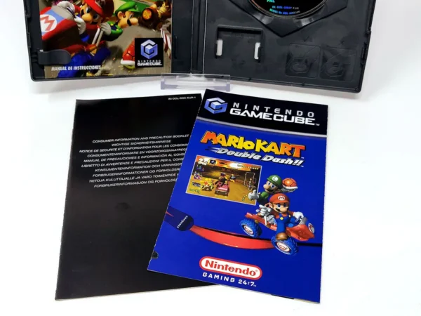 Lateral de la caja de Mario Kart: Double Dash!! (ESP) para Nintendo GameCube