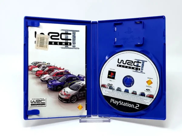 Interior del juego WRC II Extreme (ESP) (v2) para PlayStation 2 con disco y manual