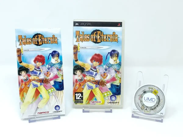 Lateral de la caja de Tales of Eternia (ESP) para PSP