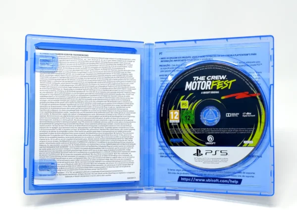 Interior del juego The Crew: Motorfest (Special Edition) (ESP) para PlayStation 5 con disco y manual