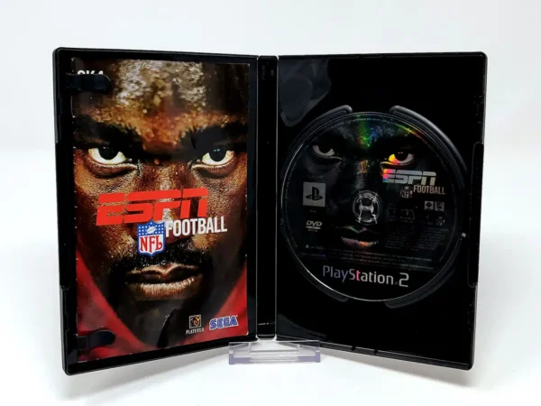 Interior del juego ESPN NFL Football (ESP) para PlayStation 2 con disco y manual