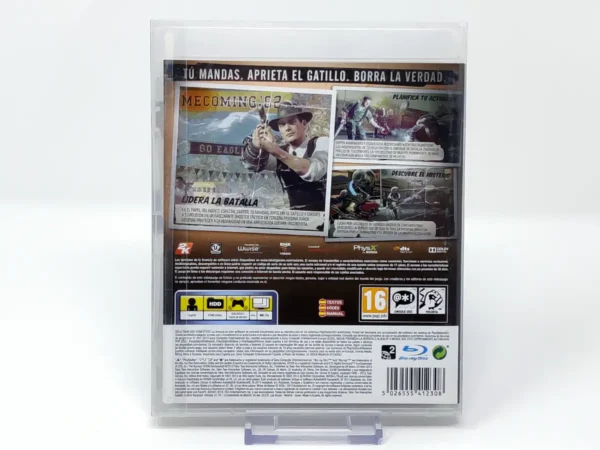 Parte trasera de The Bureau: XCOM Declassified (ESP) (Con Cubre) para PlayStation 3, edición PAL España