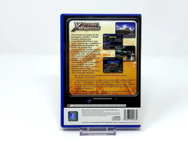 Parte trasera de X-treme Express: World Grand Prix (POR) para PlayStation 2, edición PAL Portugal