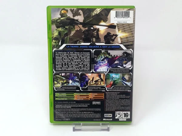 Parte trasera de Halo 2 (ESP) para XBOX, edición PAL España