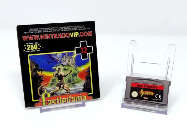Interior del juego NES Classics: Castlevania (ESP) (Rebajado) para Nintendo Game Boy Advance con disco y manual