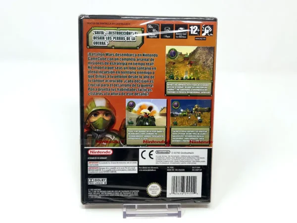 Parte trasera de Battalion Wars (ESP) (Precintado) para Nintendo GameCube, edición PAL España