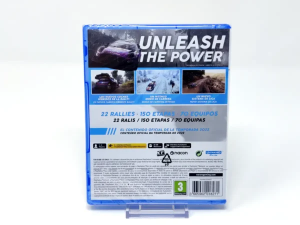 Parte trasera de WRC Generations (ESP) (Precintado) para PlayStation 5, edición PAL España