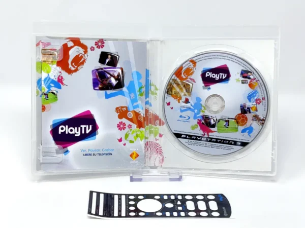 Interior del juego PlayTV (ESP) para PlayStation 3 con disco y manual