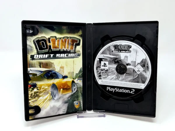 Interior del juego D-Unit Drift Racing (FRA) para PlayStation 2 con disco y manual