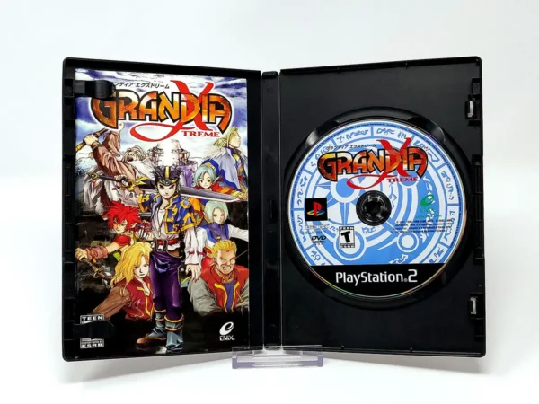 Lateral de la caja de Grandia Xtreme (USA) para PlayStation 2