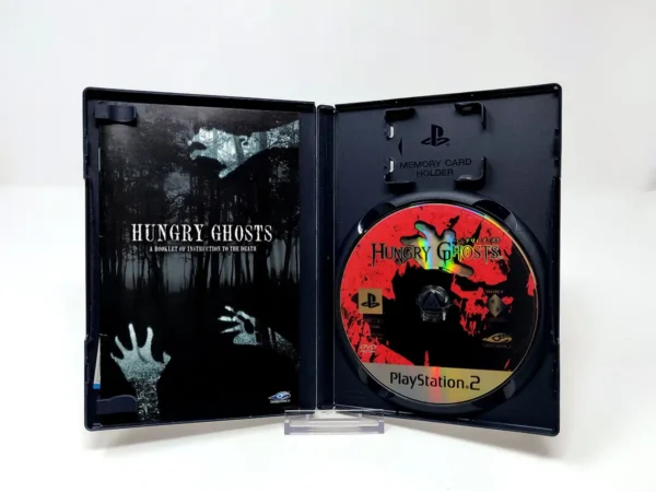 Interior del juego Hungry Ghosts (JAP) para PlayStation 2 con disco y manual