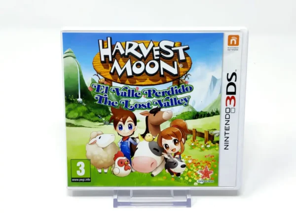 Portada de Harvest Moon: El Valle Perdido (ESP) para Nintendo 3DS, edición PAL España, de segunda mano