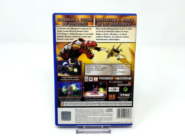 Parte trasera de Power Rangers: Dino Thunder (ESP) (Rebajado) para PlayStation 2, edición PAL España