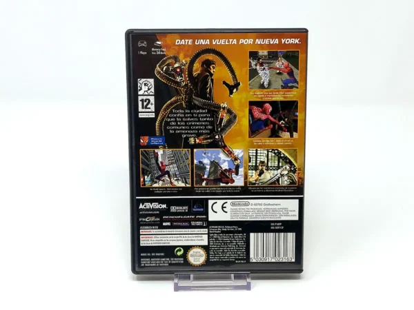 Parte trasera de Spider-Man 2 (ESP) para Nintendo GameCube, edición PAL España