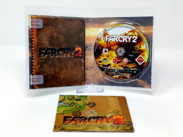 Interior del juego Far Cry 2 (ESP) (Con Mapa) para PlayStation 3 con disco y manual