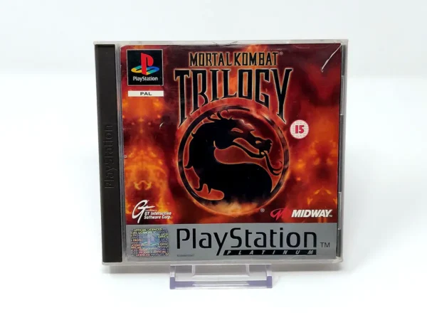 Portada de Mortal Kombat Trilogy (ESP) (Platinum) (Rebajado) para PlayStation 1, edición PAL España, de segunda mano