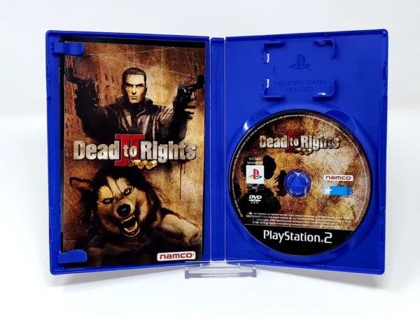 Interior del juego Dead to Rights II (ESP) para PlayStation 2 con disco y manual