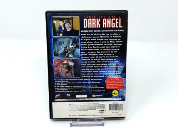Parte trasera de James Cameron's Dark Angel (FRA) (Rebajado) para PlayStation 2, edición PAL Francia