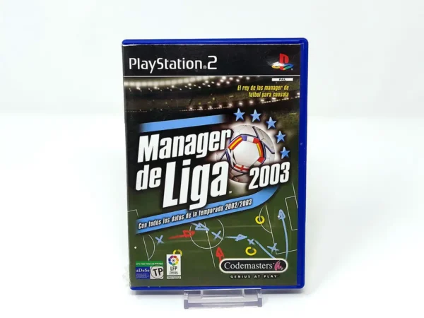 Portada de Manager de Liga 2003 (ESP) (Rebajado) para PlayStation 2, edición PAL España, de segunda mano