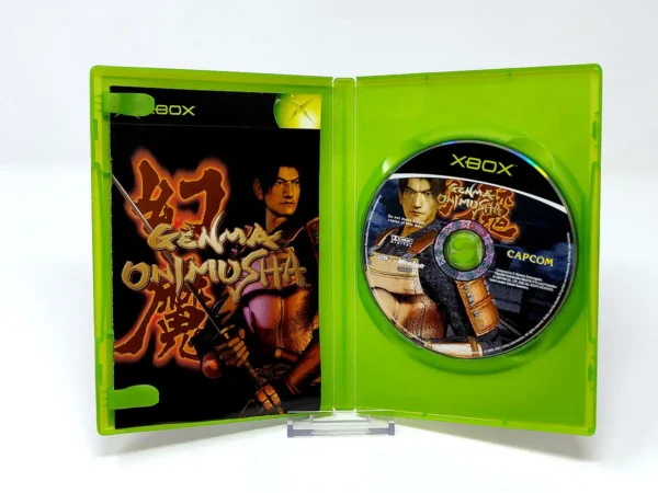 Interior del juego Genma Onimusha (ESP) para XBOX con disco y manual