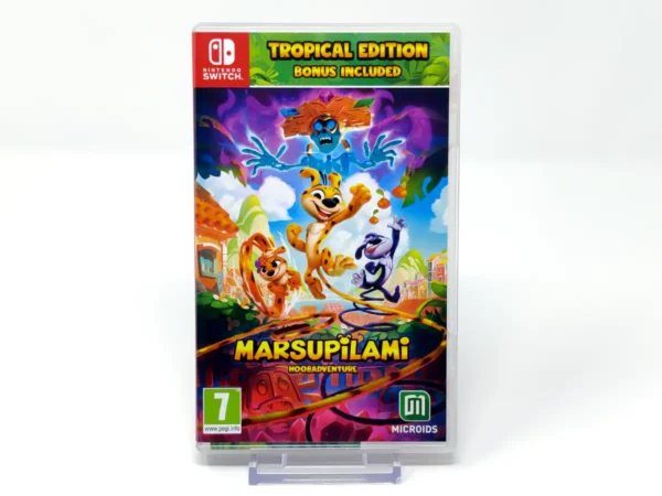 Portada de Marsupilami: Hoobadventure (ESP) para Nintendo Switch, edición PAL España, de segunda mano