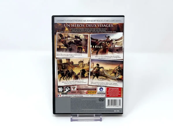 Parte trasera de Prince of Persia: Les Deux Royaumes (FRA) (Platinum) para PlayStation 2, edición PAL Francia