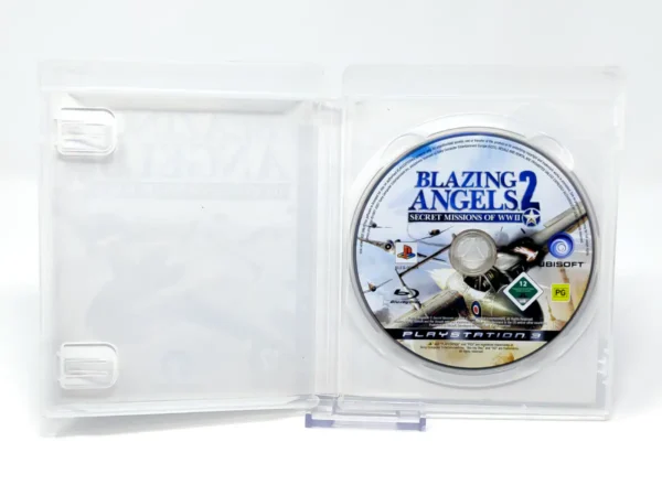 Interior del juego Blazing Angels 2: Secret Missions of WWII (ESP) (Rebajado) para PlayStation 3 con disco y manual