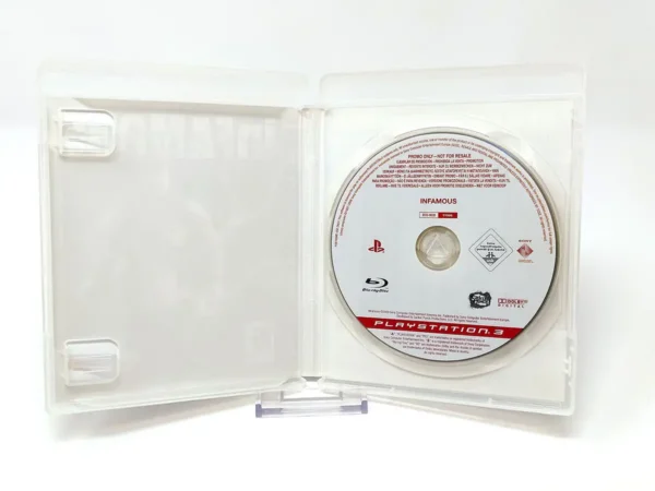 Interior del juego inFamous (ESP) (Promo) para PlayStation 3 con disco y manual