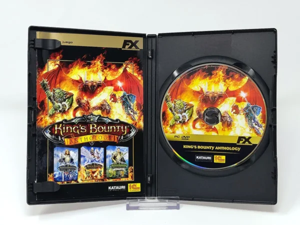 Interior del juego King's Bounty: Anthology (ESP) para PC con disco y manual