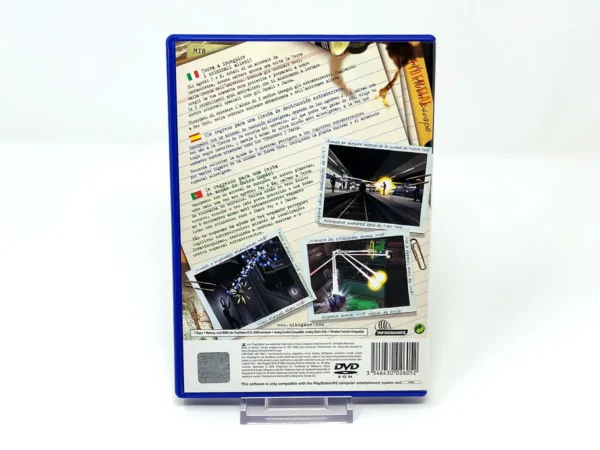 Parte trasera de Men in Black II: Alien Escape (ESP) para PlayStation 2, edición PAL España