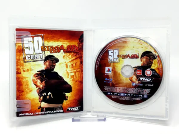 Interior del juego 50 Cent: Blood on the Sand (ESP) para PlayStation 3 con disco y manual