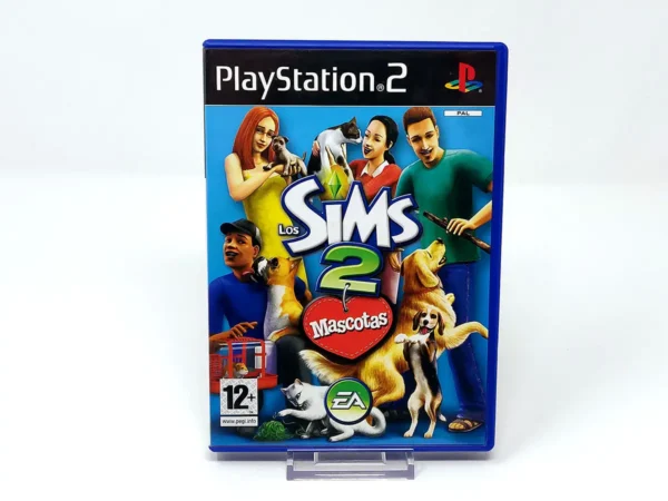 Portada de Los Sims 2: Mascotas (ESP) para PlayStation 2, edición PAL España, de segunda mano