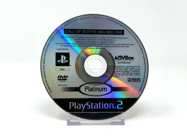 Call of Duty 2: Big Red One (ESP) (Disco) (Platinum) para PlayStation 2, edición PAL, de segunda mano