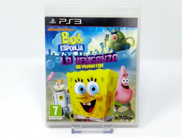 Portada de Bob Esponja: La Venganza de Plankton (ESP) (Rebajado) para PlayStation 3, edición PAL España, de segunda mano
