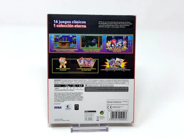 Parte trasera de Sonic Origins Plus (ESP) (Precintado) para Nintendo Switch, edición PAL España