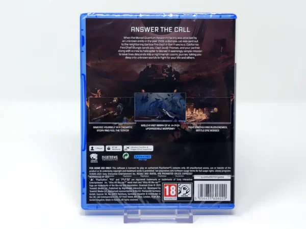 Parte trasera de Quantum Error (EUR) (Precintado) para PlayStation 5, edición PAL EUR
