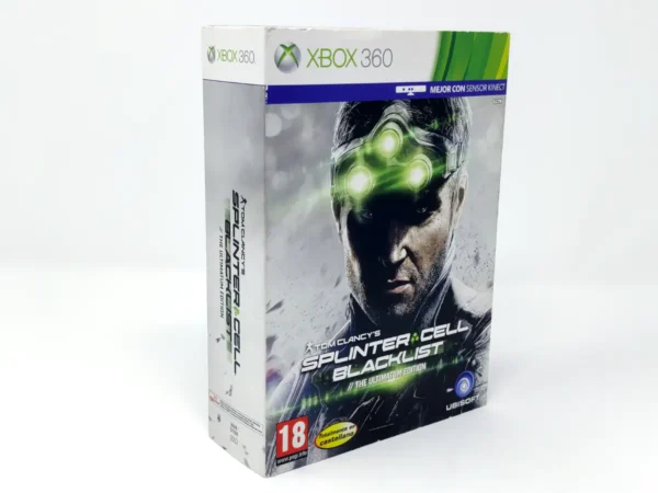 Parte trasera de Tom Clancy's Splinter Cell: Blacklist (The Ultimatum Edition) (ESP) (Precintado) para XBOX 360, edición PAL España