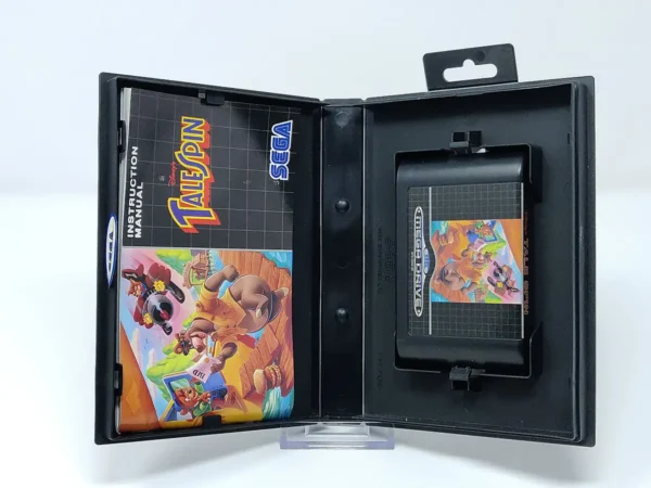 Interior del juego TaleSpin (ESP) para Sega Mega Drive con disco y manual