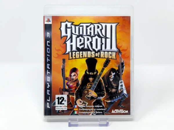 Portada de Guitar Hero III: Legends of Rock (ESP) (Rebajado) para PlayStation 3, edición PAL España, de segunda mano