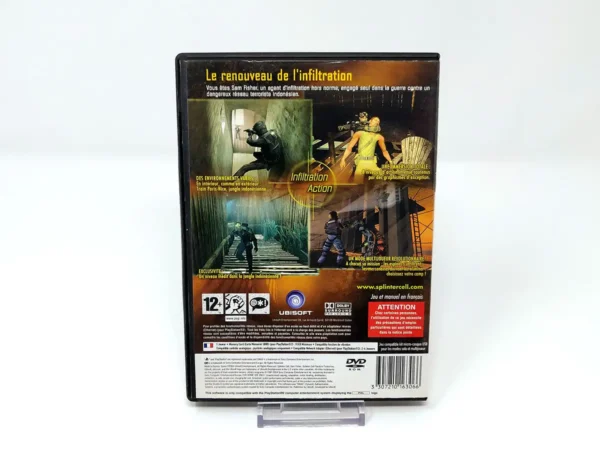 Parte trasera de Tom Clancy's Splinter Cell: Pandora Tomorrow (FRA) para PlayStation 2, edición PAL Francia