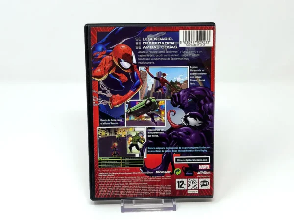 Parte trasera de Ultimate Spider-Man (ESP) (Rebajado) para XBOX, edición PAL España